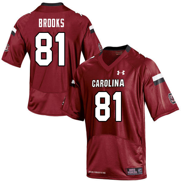 Men #81 Jalen Brooks South Carolina Gamecocks College Football Jerseys Sale-Garnet